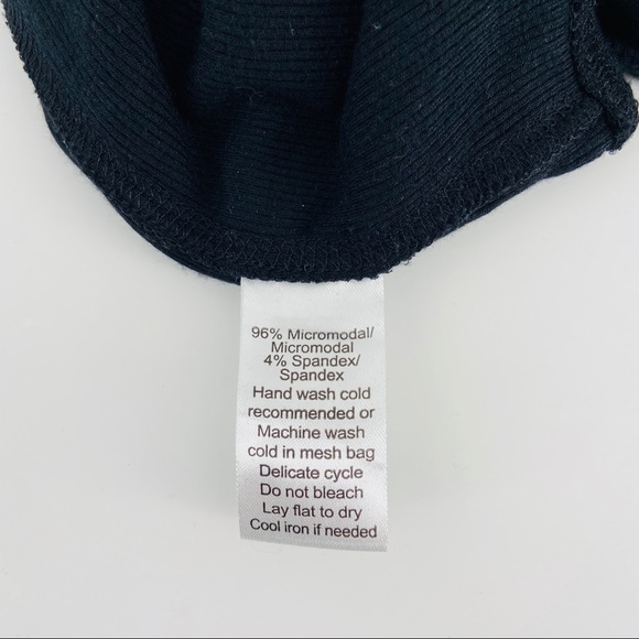 ATM Black Modal Rib Bodysuit - Picture 6 of 6